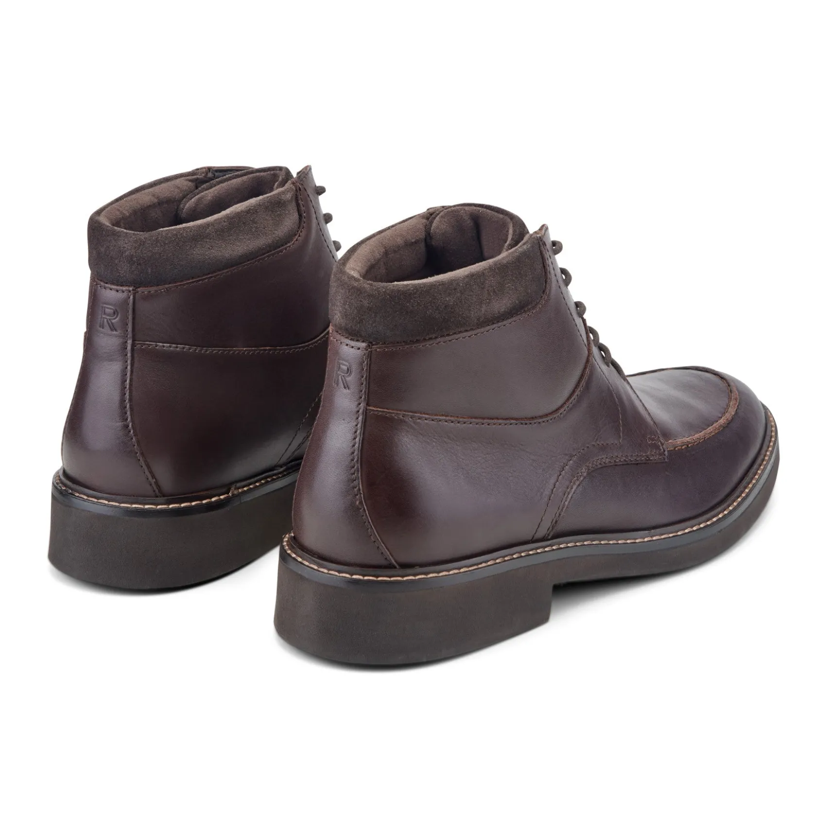 Men's Macklin Moc Toe Lace-Up Leather Boots