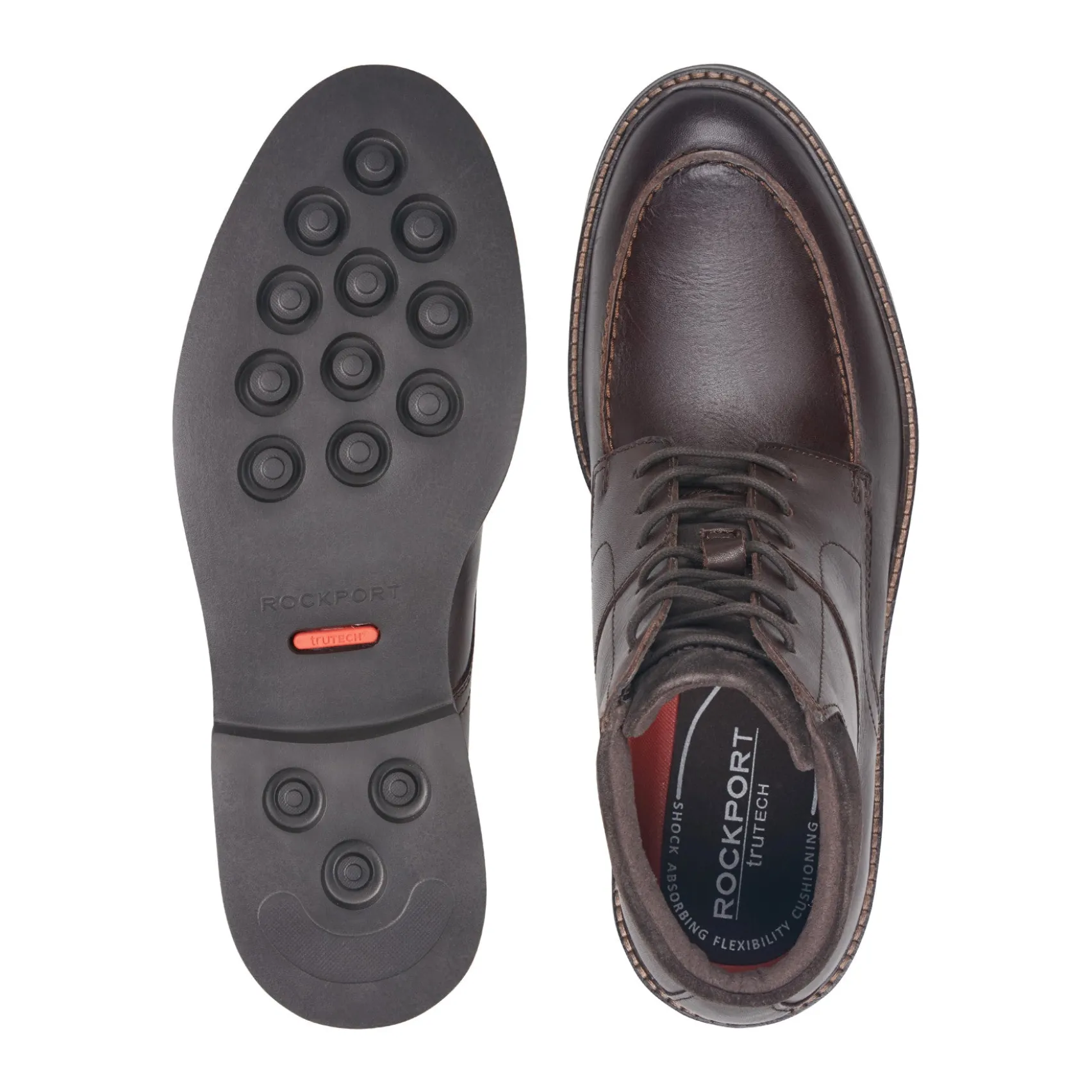Men's Macklin Moc Toe Lace-Up Leather Boots