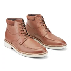 Men's Macklin Moc Toe Lace-Up Leather Boots